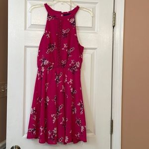 Francesca’s Floral Halter Dress
